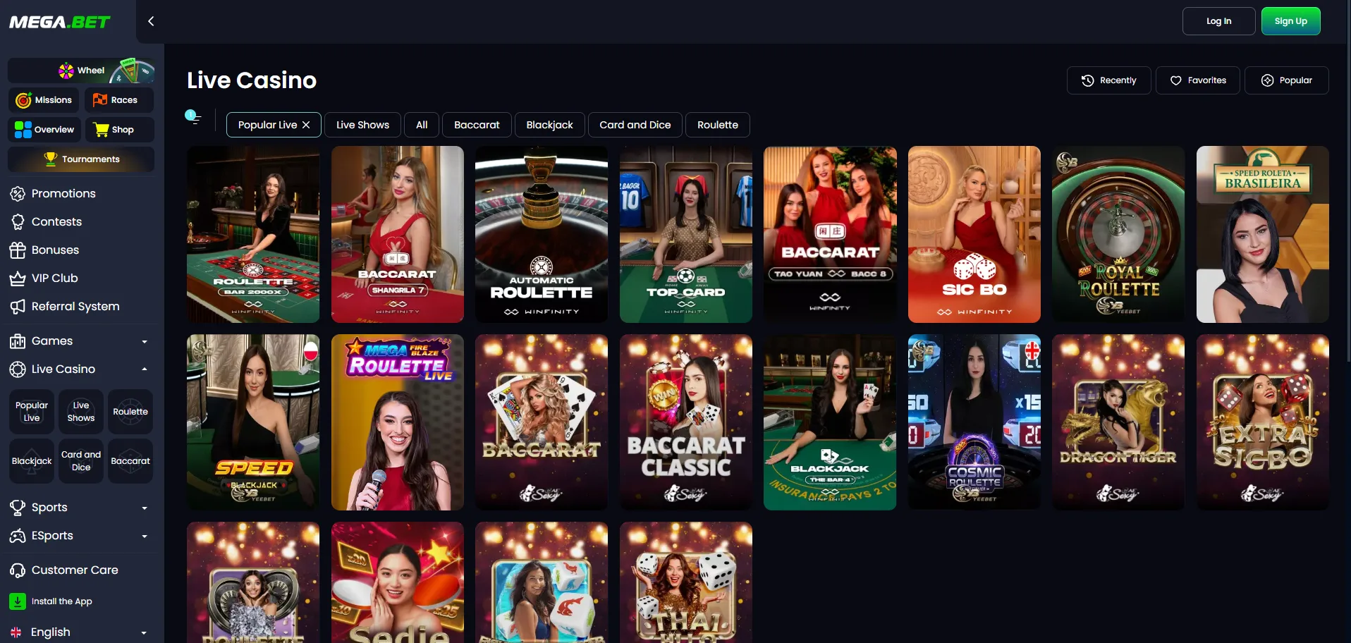 MegaBet Casino Bonus